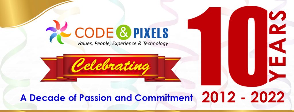 Code Pixels is celebrating it's 10 year business anniversary.