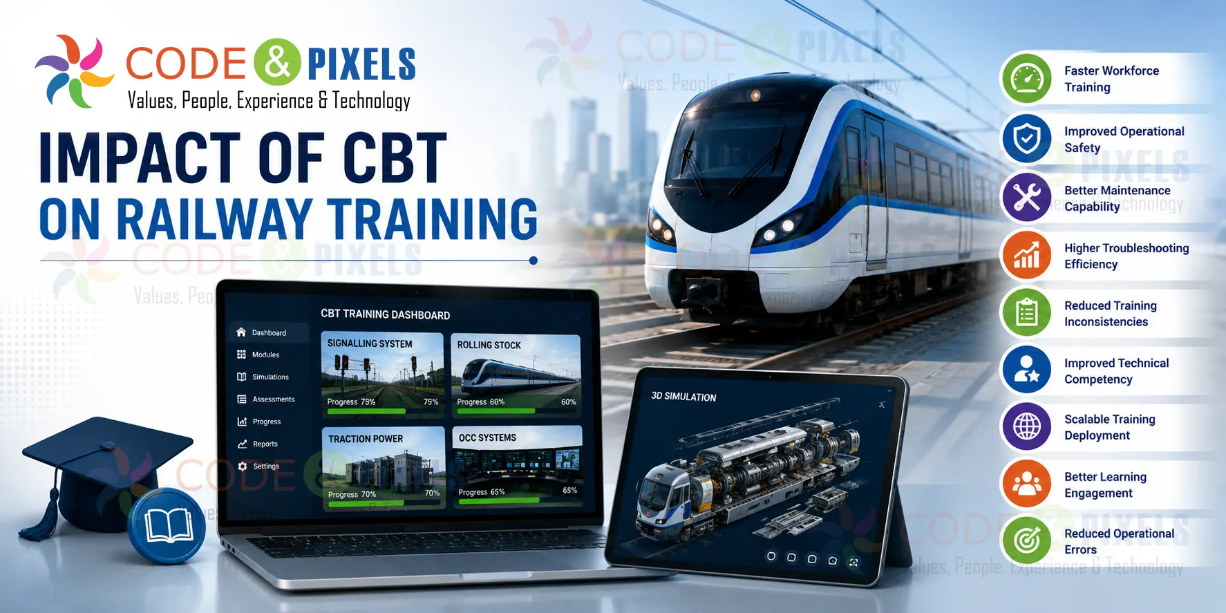 Computer Based Training (CBT) offers a more interactive, flexible and scalable learning experience compared to traditional classroom training. The table below highlights the key differences between the two approaches.