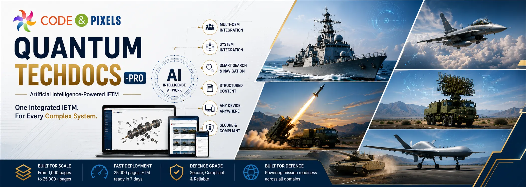 Modern defence platforms are no longer developed by a single manufacturer. Whether it is a warship, submarine, missile system, air-defence system, aircraft, UAV, radar or armoured vehicle, the final platform is typically an integration of numerous subsystems supplied by different OEMs. Each OEM brings its own equipment, engineering expertise and technical documentation. The challenge begins when all this information has to come together as one coherent technical information system for the end user.