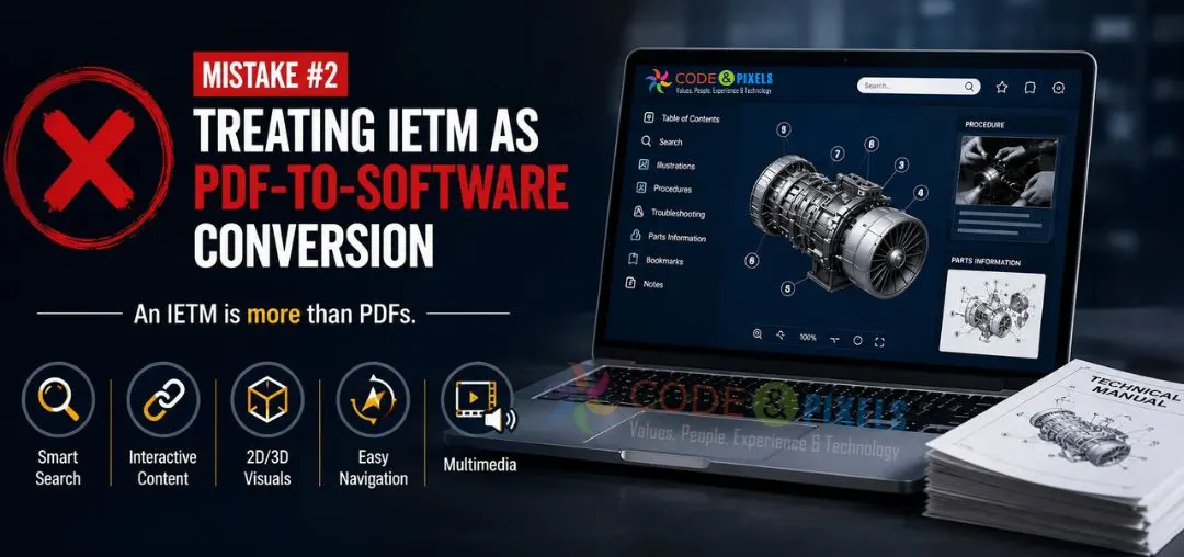 Before the work gets underway, OEMs should determine which technical documents are fully approved, which are being modified and which are still pending. In short, process of checking the documents and keeping control of the revisions allows the IETM development team to work with the right reference material, which is a key.