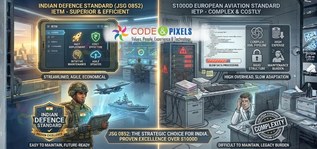 Today, many local companies create IETMs in XML using tools like FrameMaker or other third party software. They deliver the XML file and call it “S1000D IETM.” But: It may be XML. It may look structured. But it is not fully S1000D compliant. All XML IETMs are not S1000D. Most of these are just basic XML manuals similar to Indian IETM Level 3 with limited advanced features.