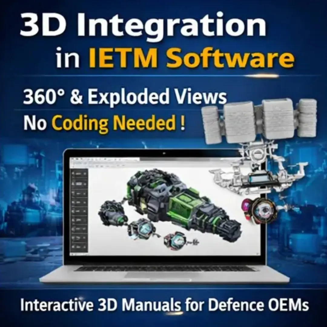 In today’s rapidly evolving defence and industrial ecosystem technical documentation is no longer just about converting manuals into digital pages. Modern organizations require intelligent, interactive, scalable and future-ready documentation systems that can handle enormous volumes of data while ensuring quick access, easy maintenance and superior user experience. The latest 2026 Release of Quantum TechDocs - the advanced IETM Publishing Suite developed by Code and Pixels Interactive Technologies Pvt. Ltd. - introduces a new era of smart IETM authoring and publishing with Artificial Intelligence integration, enhanced 3D capabilities, rapid authoring frameworks, advanced search systems and enterprise grade support infrastructure. Redefining Intelligent Technical Documentation for Defence, Aerospace, Shipyards and Complex Engineering Systems: Designed especially for complex engineering domains such as defence systems, missiles, shipyards, heavy engineering, aerospace and large scale manufacturing industries. Quantum TechDocs delivers unmatched flexibility and productivity for both authors and end users. 1. Artificial Intelligence Enabled IETM Enterprise Edition One of the most significant highlights of the 2026 release is the integration of Artificial Intelligence (AI) into the IETM ecosystem. Quantum TechDocs stands out as the ONLY IETM authoring platforms with integrated AI support specifically designed for enterprise scale technical documentation environments. 2. Advanced 3D Capability with Exploded Views Modern technical documentation requires far more than static images and text instructions. Engineers, technicians and maintenance personnel increasingly rely on interactive visualization for better understanding and faster troubleshooting. The 2026 release introduces significantly enhanced 3D visualization capabilities directly within the IETM framework. Key Features Enhanced 3D View Support Users can now interact with engineering models using smooth 360 degree rotational views directly inside the IETM environment. Exploded View Functionality The system supports advanced exploded views that allow users to visually understand assembly structures, component relationships and maintenance procedures with greater clarity. Zero Additional Cost Unlike many other solutions in the market, Quantum TechDocs provides these advanced 3D features without requiring separate expensive visualization software or plugins. No Separate 3D Viewer Required The IETM framework itself manages: •	3D rendering •	360° object rotation •	Exploded views •	Interactive component visualization This significantly reduces deployment complexity and licensing costs. Benefits to End Users •	Better maintenance understanding •	Reduced training time •	Faster fault identification •	Improved equipment familiarization •	Enhanced technical communication For defence and aerospace environments where equipment complexity is extremely high, integrated 3D visualization becomes a major operational advantage. 3. Rapid Authoring with Advanced Text Editor Framework Historically, converting legacy manuals into database driven IETM systems required partial knowledge of: •	HTML •	JavaScript •	Tag structures •	Formatting syntax This created dependency on technically skilled manpower and increased development timelines. The 2026 version of Quantum TechDocs introduces a completely redesigned Rapid Authoring Framework with powerful inbuilt editors. Zero Programming Knowledge Required The new framework eliminates the need for: •	HTML coding •	JavaScript programming •	Manual tag editing •	Technical scripting knowledge Authors can now create and manage IETM pages through intuitive visual editors. Intelligent Inbuilt Editors The advanced editor framework allows users to: •	Create structured pages quickly •	Convert manuals into database format efficiently •	Maintain formatting consistency •	Insert multimedia content easily •	Develop modules using guided interfaces This dramatically improves productivity for technical writers and documentation teams. Template Based Rapid Development To accelerate project execution further, the platform includes numerous ready-to-use templates for: •	Procedures •	Maintenance tasks •	Fault isolation •	Spare parts presentation •	Safety instructions •	Inspection procedures •	Technical references Default templates help organizations standardize documentation structures and significantly reduce development time. 4. Enhanced Advanced Search Facility The core objective of any IETM system is simple: Deliver the right information to the right user in the shortest possible time. The Quantum TechDocs 2026 release introduces an advanced enterprise grade search engine designed specifically for technical documentation environments. Intelligent Search Mechanism Users can search content using: •	Keywords •	Technical terms •	Module names •	Annotations •	Reference identifiers Advanced Filtering Options The enhanced filtering system allows users to narrow down results based on: •	Specific modules •	Content categories •	Annotations •	Equipment sections •	Functional areas This ensures users can quickly locate highly relevant information even within massive documentation repositories. Operational Benefits •	Faster troubleshooting •	Reduced maintenance downtime •	Improved technician efficiency •	Better operational readiness •	Enhanced user productivity For mission critical environments such as defence and aerospace rapid information access directly impacts operational effectiveness. 5. Enhanced Presentation of ISPL Illustrated Spare Parts Lists (ISPL) are among the most critical components of technical documentation systems. The 2026 release significantly improves ISPL presentation with enhanced visualization, structured navigation and better user interaction. Improved User Experience The upgraded ISPL framework provides: •	Better graphical representation •	Structured spare parts hierarchy •	Easier navigation between assemblies •	Improved component identification •	Faster parts lookup This helps maintenance personnel identify and procure spare parts more efficiently, reducing maintenance delays and improving inventory management processes. 6. Training Videos, Manuals and Personalized Assistance Successful implementation of an IETM system depends not only on software capability but also on effective user adoption. Quantum TechDocs includes a complete training and support ecosystem to ensure organizations can rapidly onboard teams and maximize productivity. Comprehensive Learning Support Clients receive access to: •	Detailed user manuals •	Step-by-step training videos •	Authoring guidance •	Administrative documentation •	Personalized assistance sessions Customized Training Programs Training can be tailored for different user groups including: •	Authors •	Administrators •	Review teams •	Maintenance personnel •	Project managers This ensures smoother implementation and faster project execution. 7. Dedicated Helpdesk and Technical Support Enterprise technical documentation systems require dependable post deployment support. Quantum TechDocs provides dedicated helpdesk assistance for all IETM clients during working days. Support Availability Technical support is available from: 10:00 AM to 6:00 PM on all working days Support Coverage Includes •	Technical issue resolution •	Publishing assistance •	Authoring support •	Framework troubleshooting •	Guidance for implementation challenges •	User assistance and query handling This ensures uninterrupted support for organizations executing mission-critical documentation projects. Conclusion The Quantum TechDocs – IETM Publishing Suite – 2026 Release represents a major advancement in intelligent technical documentation technology. With features such as: •	AI-enabled enterprise authoring •	Integrated 3D visualization •	Exploded view capability •	Zero code rapid authoring •	Advanced search systems •	Enhanced ISPL presentation •	Personalized training •	Dedicated technical support the platform delivers a complete next generation solution for defence, aerospace, heavy engineering, shipyards and industrial documentation environments. As organizations move toward smarter digital ecosystems, Quantum TechDocs positions itself as a future ready IETM platform capable of handling the growing complexity of technical information management with efficiency, scalability and intelligence.