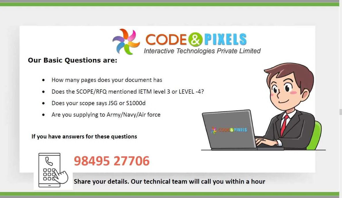 IETM Looking for IETM contact us for s1000d