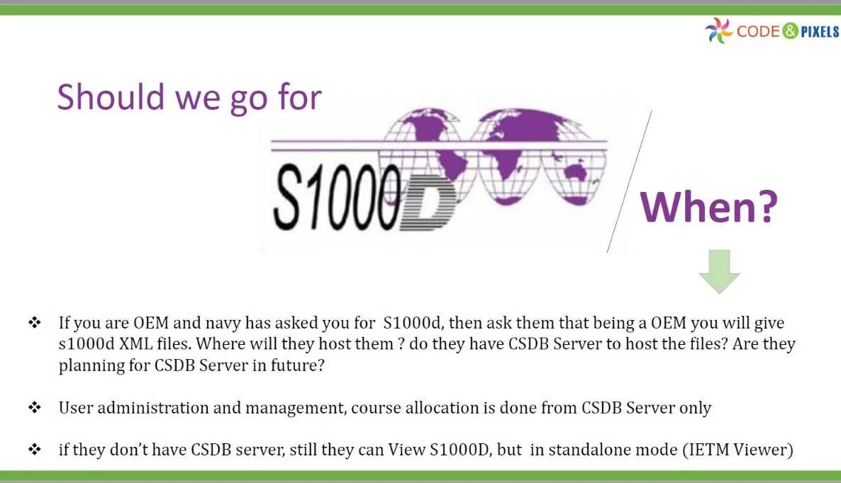 IETM Should we go for S1000d